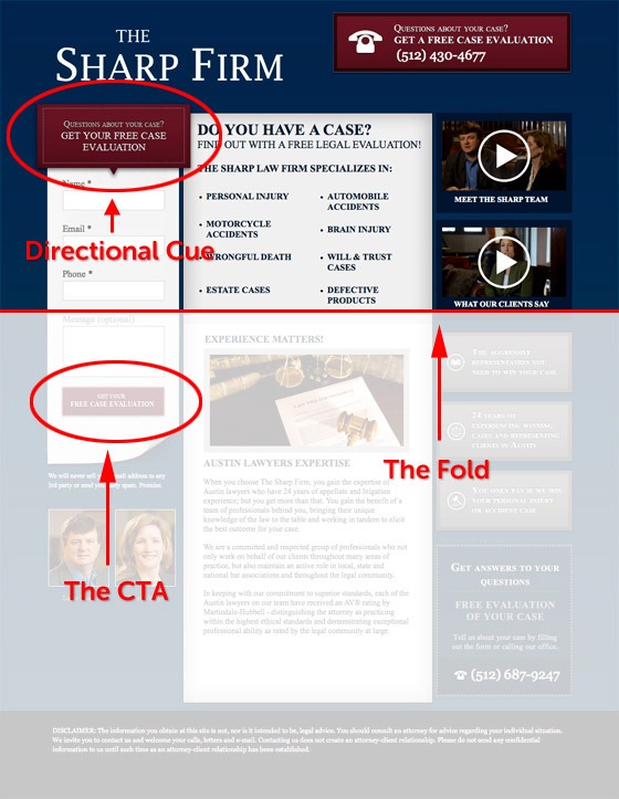 above the fold: ad placement